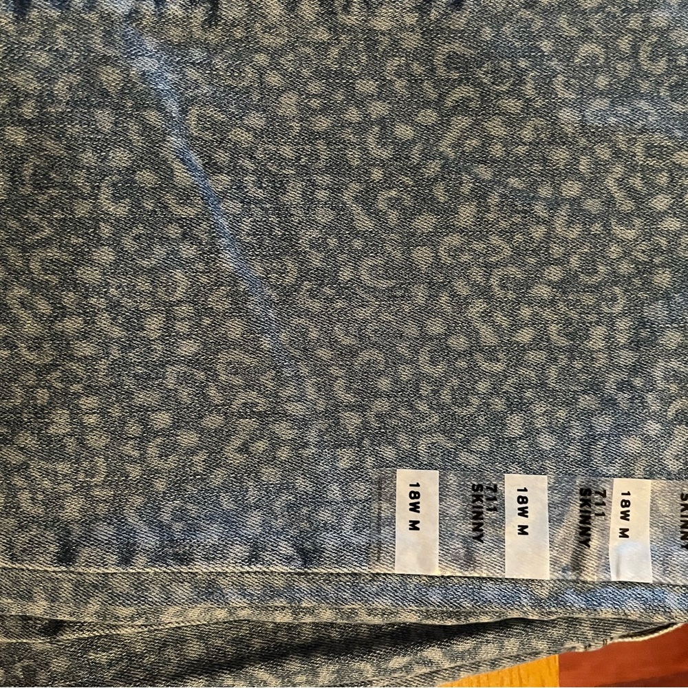 Levi's Blue Patterned Skinny Jeans